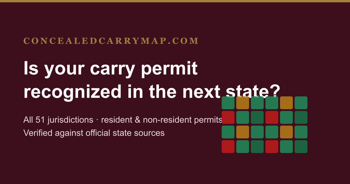 Concealed Carry Law Changes 2026: What Changed by State